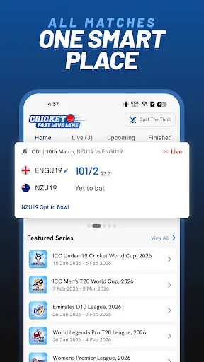 Cricket Fast Live Line - CFLL screenshot 1