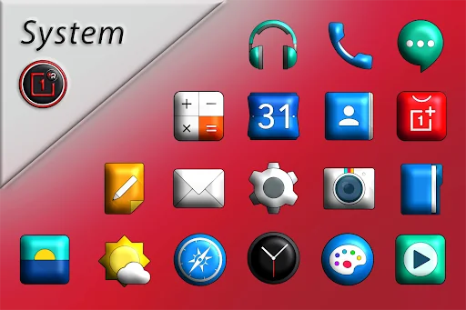 Oxigen 3D - Icon Pack screenshot 1