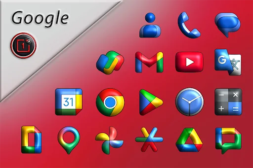 Oxigen 3D - Icon Pack screenshot 3