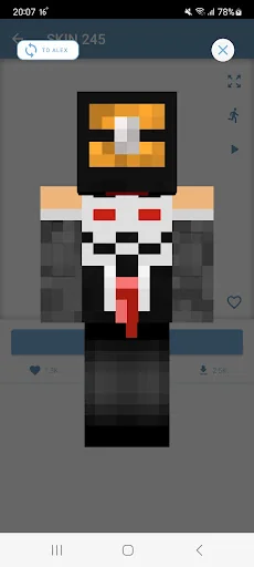 Mini Skins for Minecraft PE screenshot 1