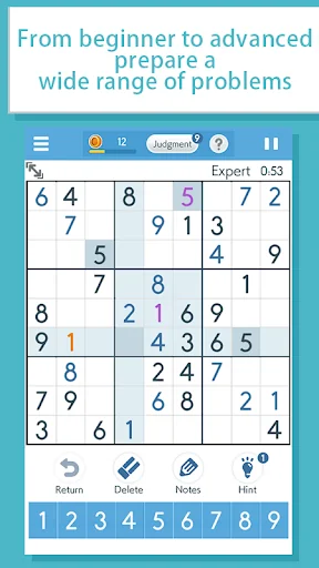 Sudoku‐A logic puzzle game ‐ screenshot 2