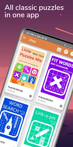 Puzzle Book: Daily puzzle page