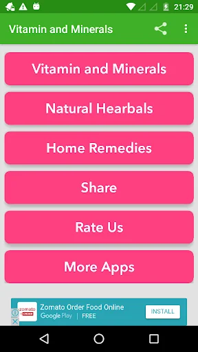 Vitamin and Minerals : Guide