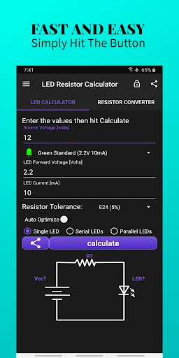 LED Resistor Calculator & SMD screenshot 1