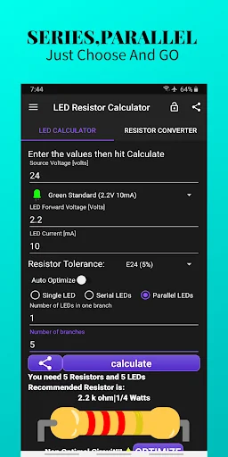 LED Resistor Calculator & SMD screenshot 3