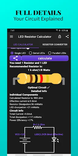 LED Resistor Calculator & SMD screenshot 4