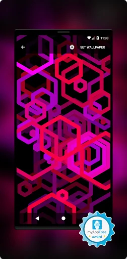 Hex AMOLED Neon Live Wallpaper screenshot 1