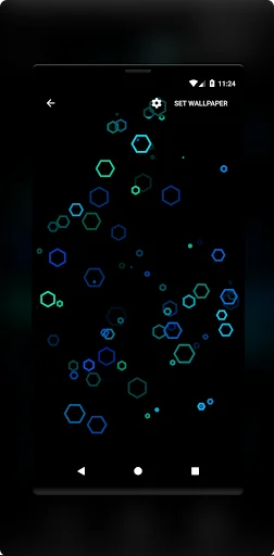 Hex AMOLED Neon Live Wallpaper screenshot 2