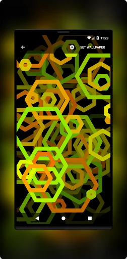 Hex AMOLED Neon Live Wallpaper screenshot 3
