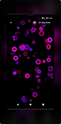 Hex AMOLED Neon Live Wallpaper screenshot 4