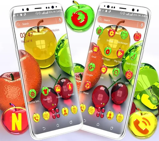 Crystal Fruits Launcher Theme screenshot 2