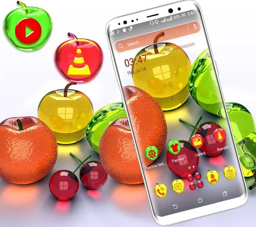 Crystal Fruits Launcher Theme screenshot 3