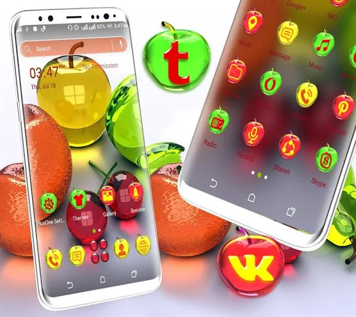 Crystal Fruits Launcher Theme screenshot 4