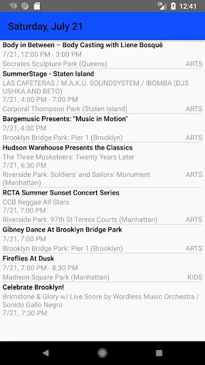 NYC Free Summer Events
