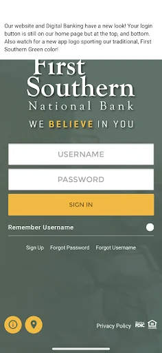 First Southern National Bank screenshot 1