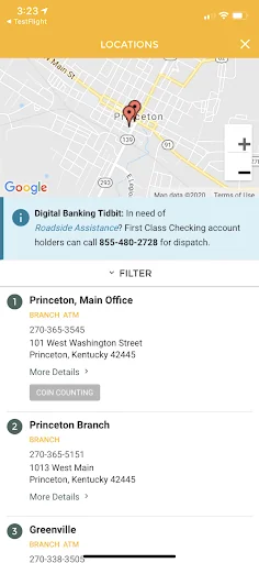 First Southern National Bank screenshot 2