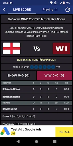Live Score Cricket screenshot 3
