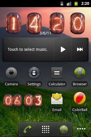 Nixie Clock Widget Deluxe screenshot 3