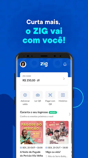 Zig: Ingressos e consumo fácil screenshot 1
