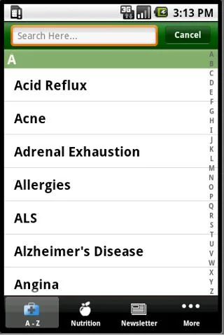 Cures A-Z screenshot 1