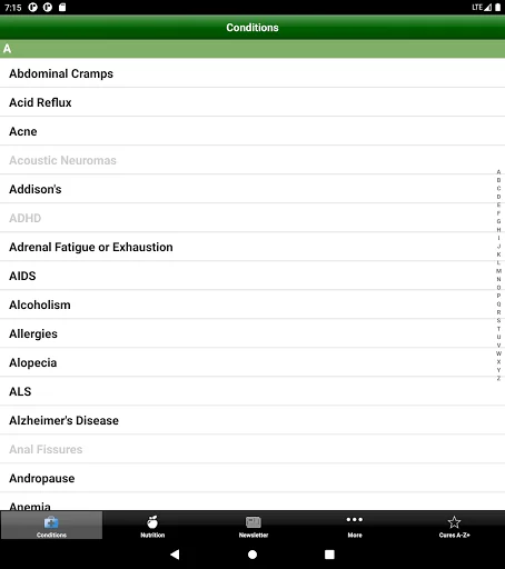 Cures A-Z screenshot 3