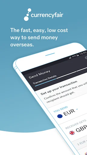 CurrencyFair Money Transfer screenshot 1