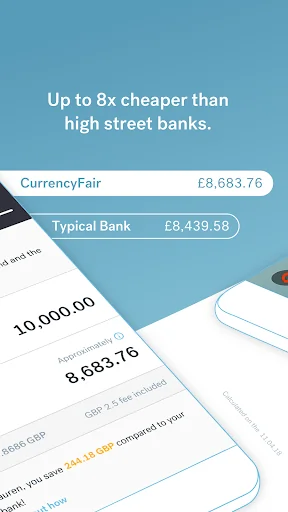 CurrencyFair Money Transfer screenshot 2