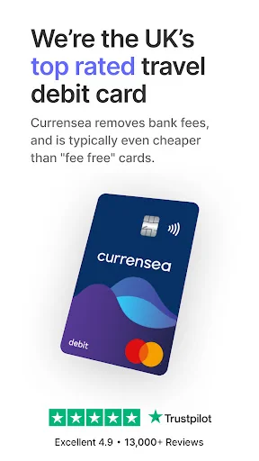 Currensea - Travel Debit Card screenshot 1