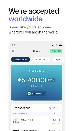 Currensea - Travel Debit Card screenshot 4