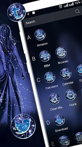 Angel Dark Night Theme screenshot 3