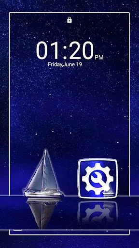 Blue Ocean Night Theme screenshot 3