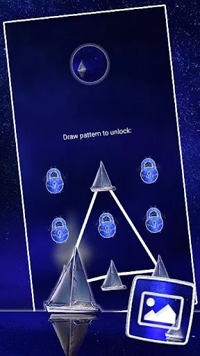 Blue Ocean Night Theme screenshot 4