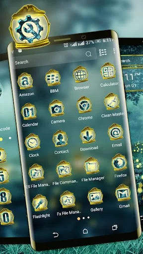 Fireflies Light Lamp Theme screenshot 2