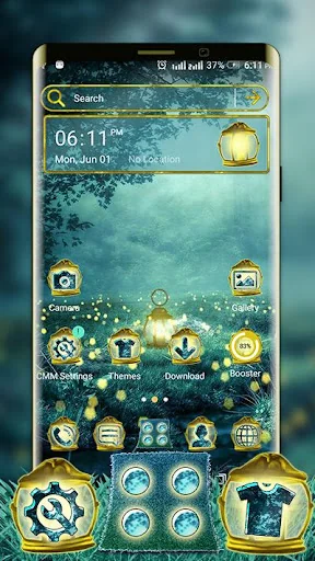 Fireflies Light Lamp Theme screenshot 3