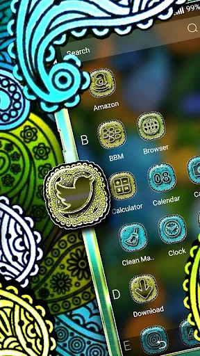 Floral Design Launcher Theme screenshot 3