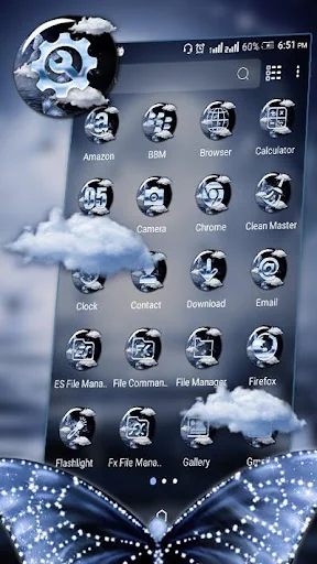Lake Moon Night Launcher Theme screenshot 2
