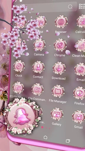 Pink Cherry Blossom Theme screenshot 2