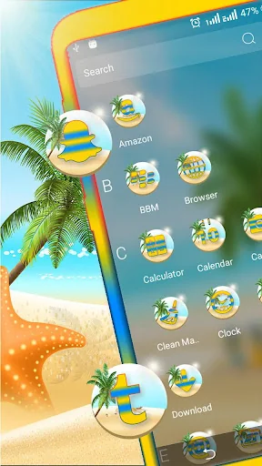 Summer Beach Launcher Theme screenshot 3