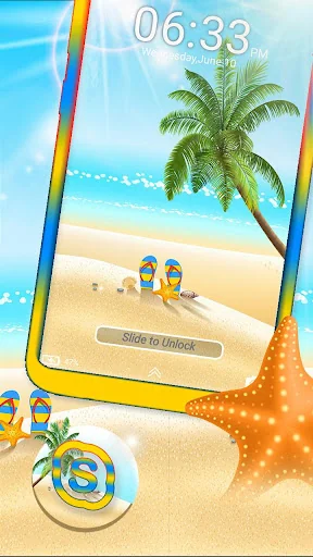 Summer Beach Launcher Theme screenshot 4