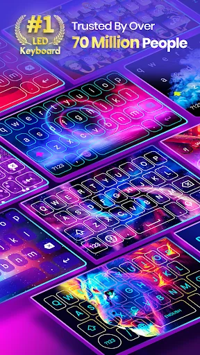 Neon LED Keyboard: RGB & Emoji screenshot 1