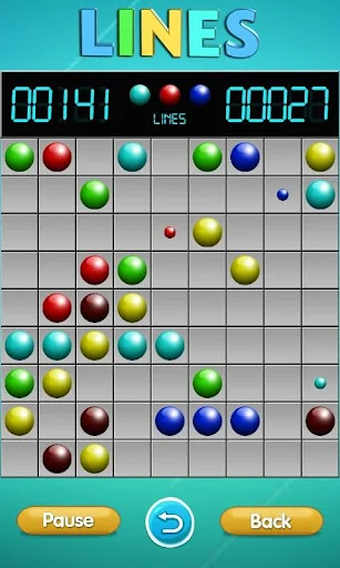 Lines Color Balls - Brain Game screenshot 1