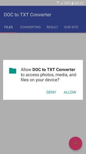 DOC to TXT converter screenshot 1