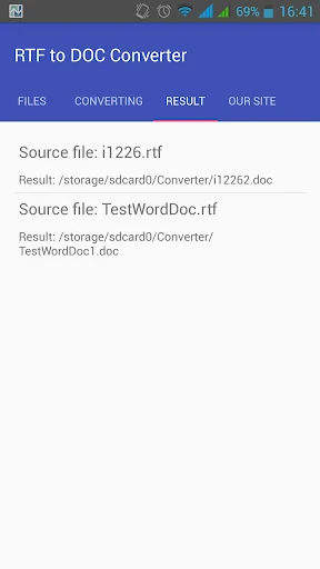 RTF to DOC Converter screenshot 4