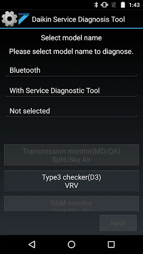 Daikin Service Diagnosis Tool