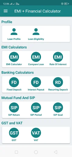 EMI Calculator for Bank loan, 