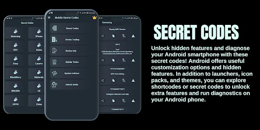 Mobile Secret Codes : Tricks screenshot 2