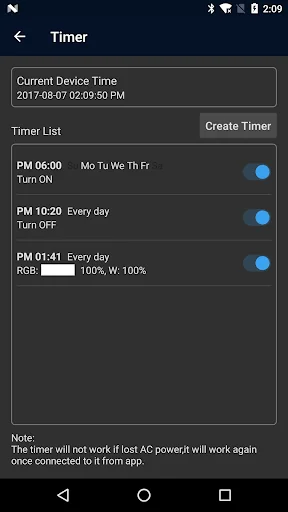 DALS RGBW wifi screenshot 4