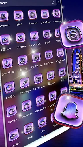 City Night Lights Theme screenshot 2