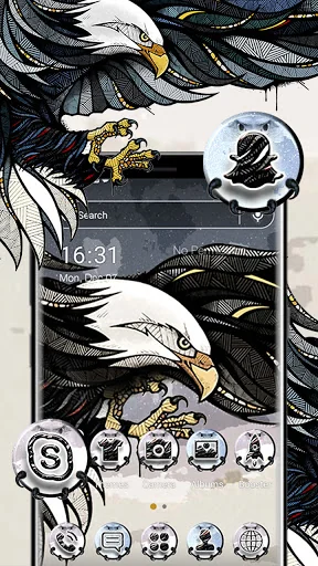 Eagle Painting Theme screenshot 1