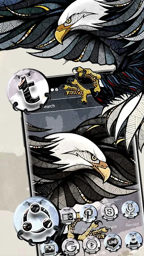 Eagle Painting Theme screenshot 4